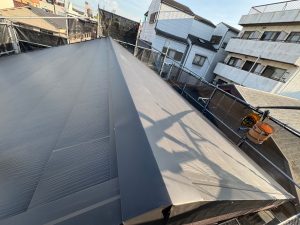 【大阪市】Ｏ様 超高耐久屋根材 /スーパーガルテクトフッ素